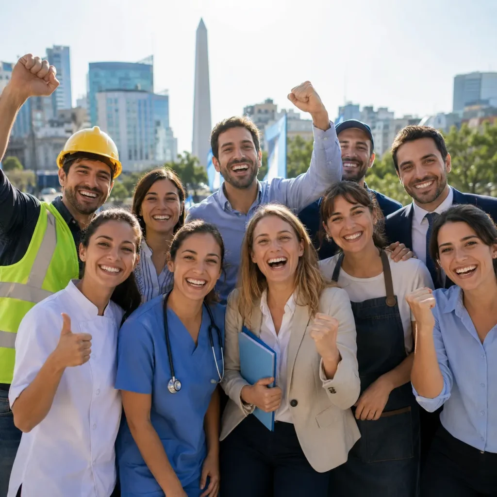 Personas buscando empleo en Argentina
